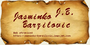 Jasminko Barzilović vizit kartica